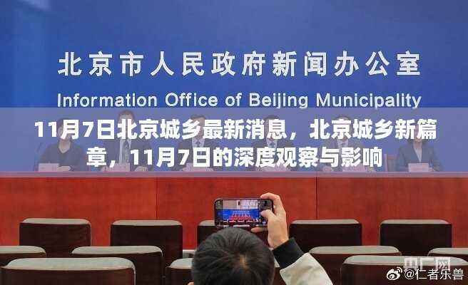 北京城乡新篇章揭秘,深度观察与影响在行动