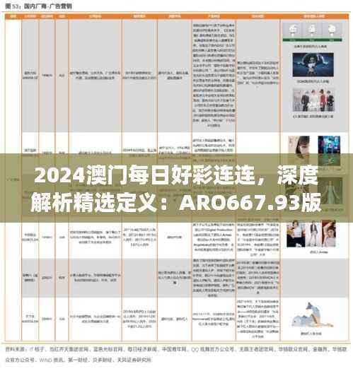 2024澳门每日好彩连连,深度解析精选定义:ARO667.93版日常解读