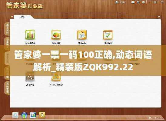 管家婆一票一码100正确,动态词语解析_精装版ZQK992.22
