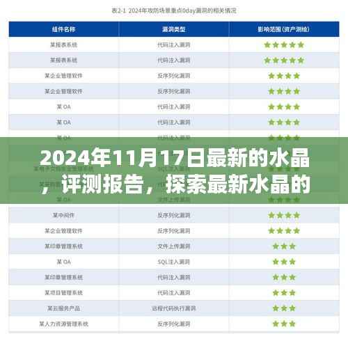 揭秘魅力无穷,2024年最新水晶深度评测与详解