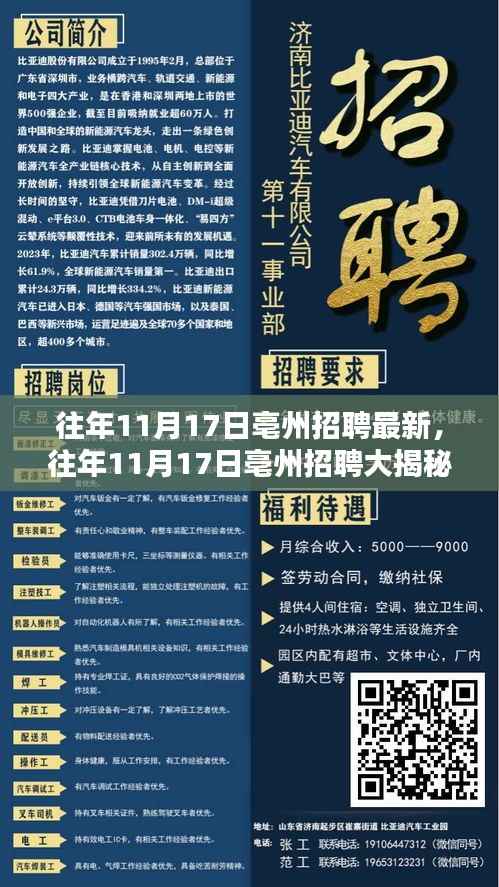 揭秘往年11月17日亳州招聘内幕,最新职位等你来挑战!