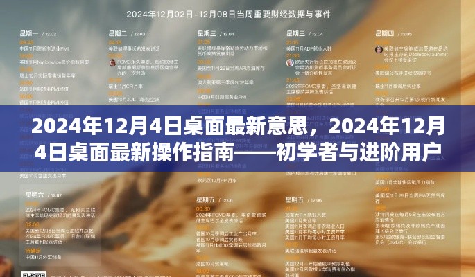 2024年12月4日桌面操作最新指南,从入门到精通的实用教程