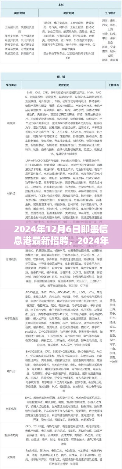 2024年12月6日即墨信息港最新招聘,2024年即墨信息港人才盛宴,最新招聘趋势及职业机遇探索