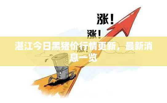 湛江今日黑猪价行情更新,最新消息一览