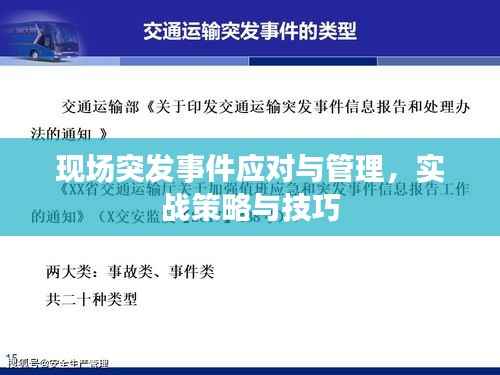 现场突发事件应对与管理,实战策略与技巧