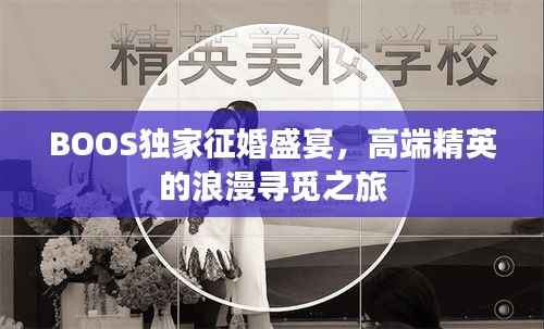 BOOS独家征婚盛宴,高端精英的浪漫寻觅之旅