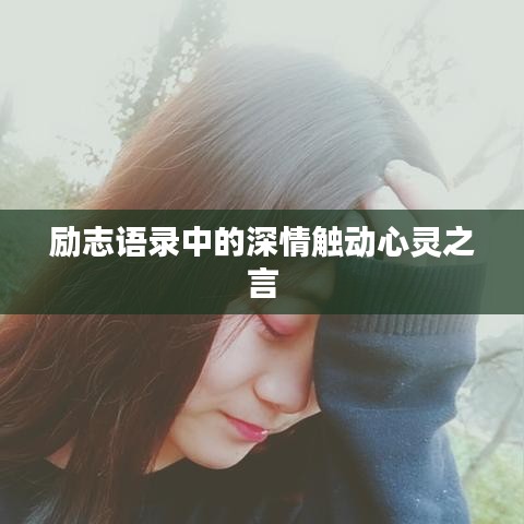励志语录中的深情触动心灵之言
